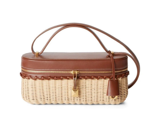 Loro Piana Wicker L23 Bag with Brand Box