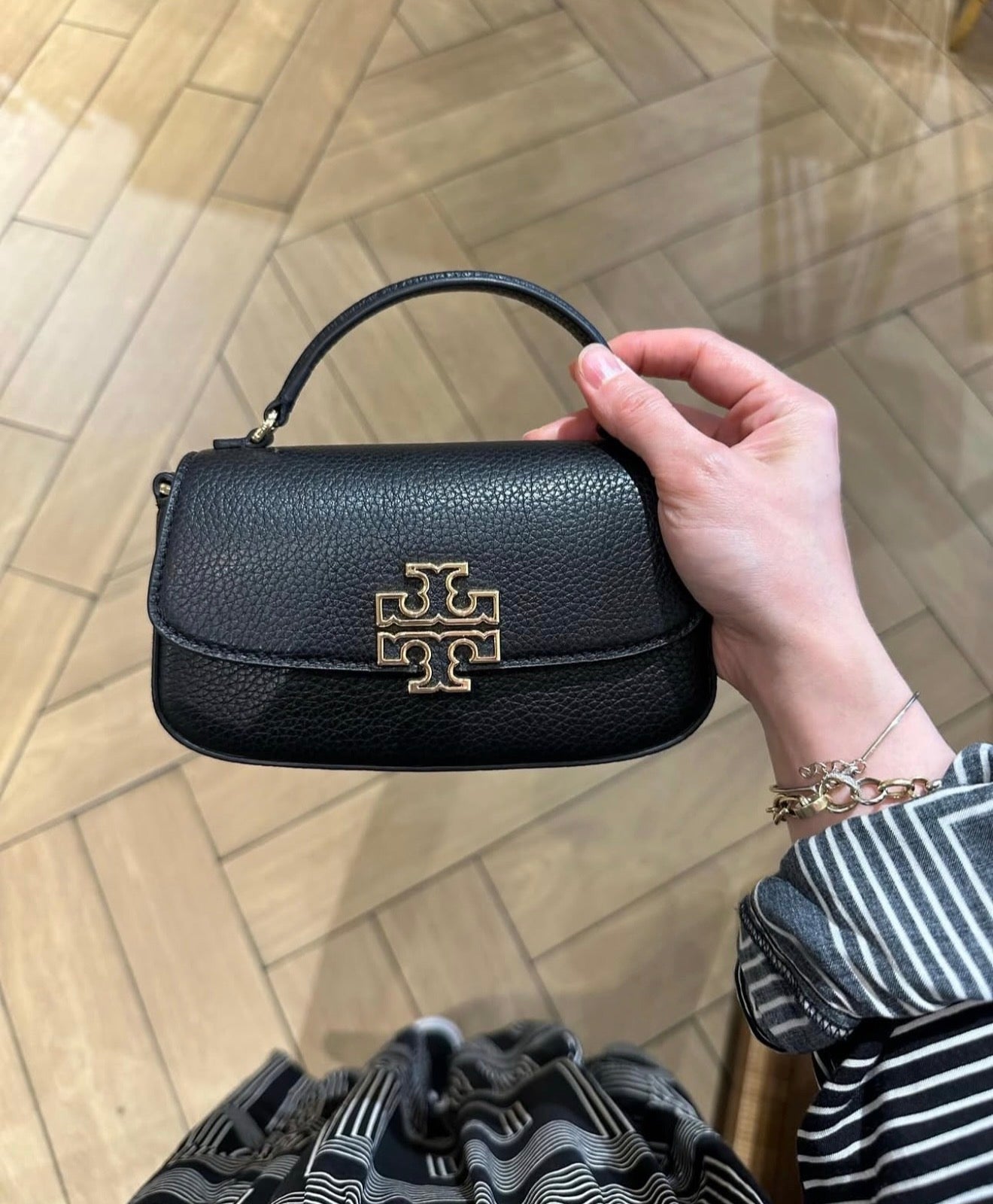 Tory Burch Britten Top Handle Small with Brand Box