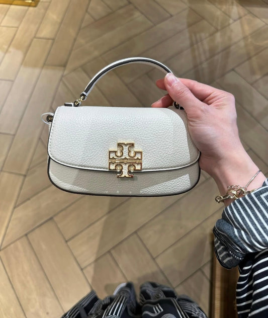 Tory Burch Britten Top Handle Small with Brand Box- Pink