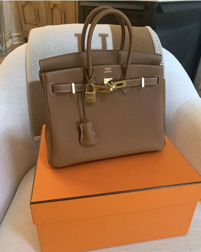 Hermes Birkin 25 with Brand Box- Genuine Leather
