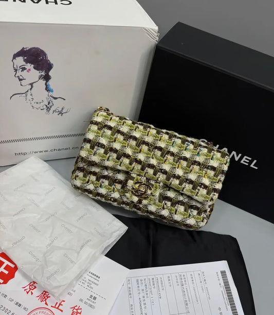 CHANEL Classic Tweed Small with Brand Box
