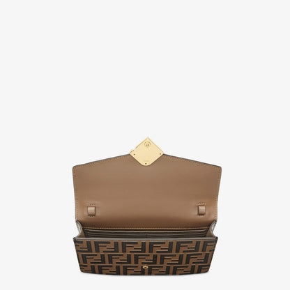 Fendi FF Diamond Wallet with Brand Box
