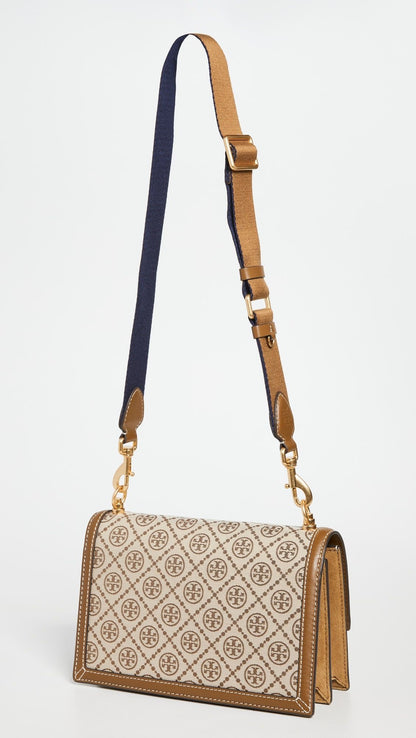 Tory Burch Jacquard T Monogram Bag with Brand Box