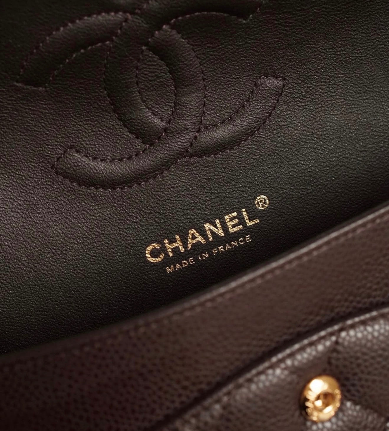 CHANEL Classic with Brand Box- Genuine Leather