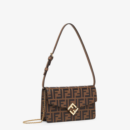 Fendi FF Diamond Wallet with Brand Box