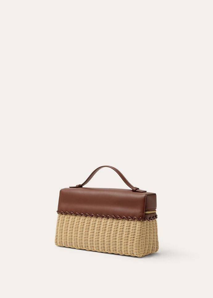 Loro Piana Wicker Bag with Brand Box