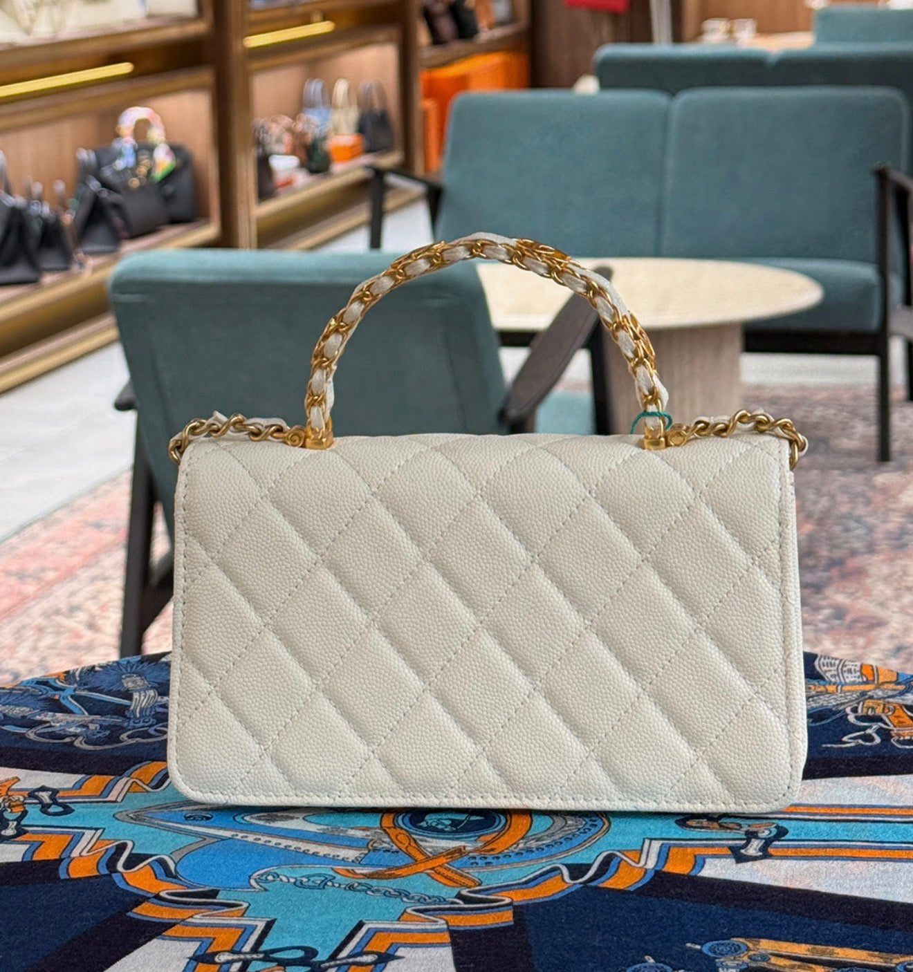 Chanel Top Handle with Brand Box- Genuine Leather