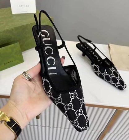 Gucci Sling Pumps with Complete Packaging
