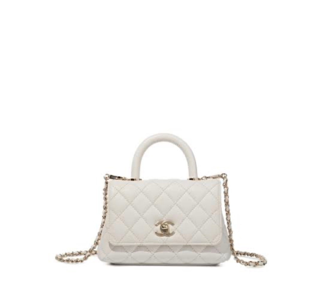 CHANEL Coco Top Handle Mini with Brand Box
