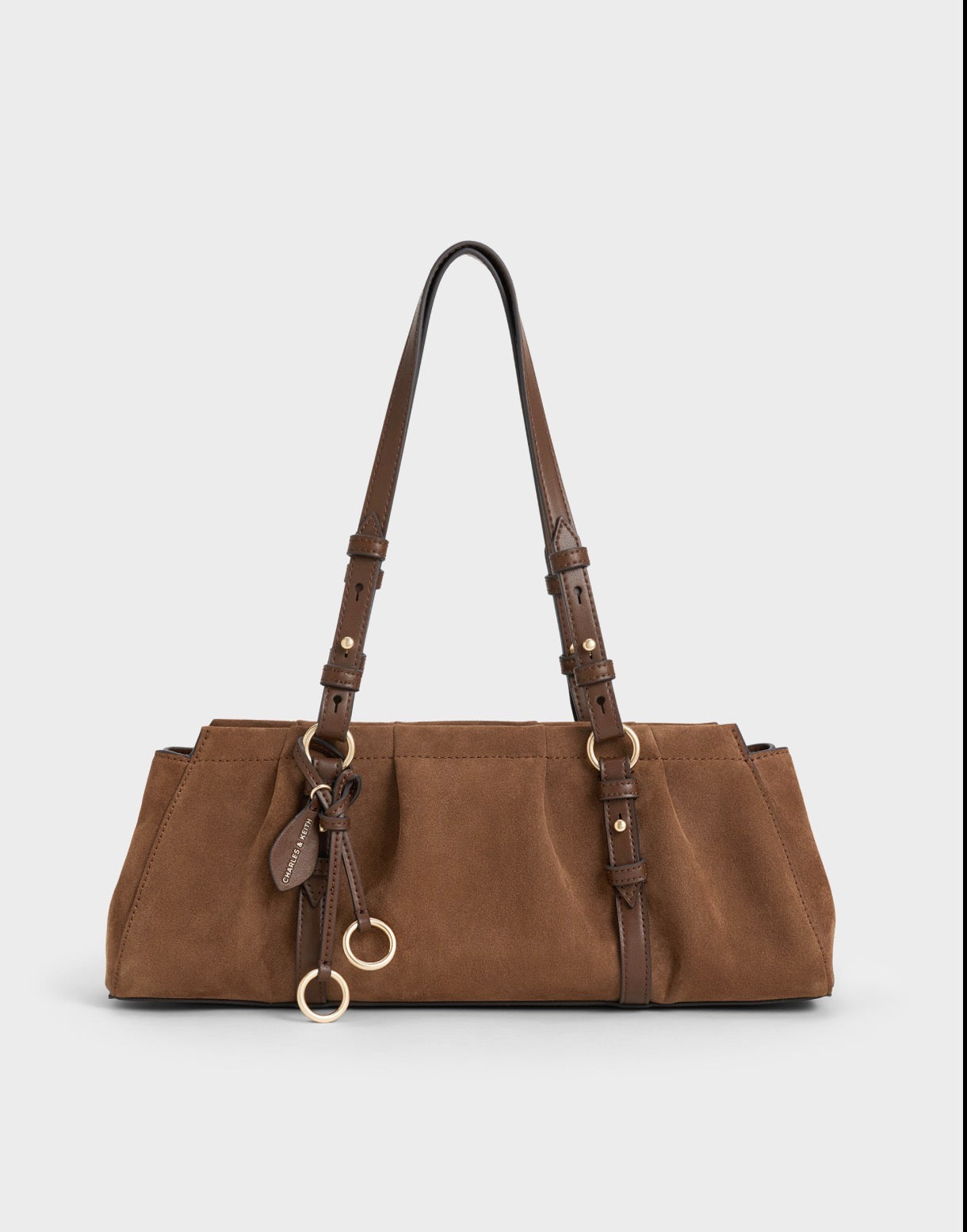 Charles & keith britton Suede Elongated Bag