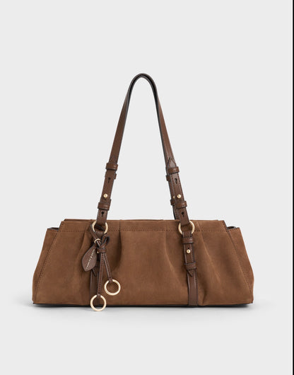 Charles & keith britton Suede Elongated Bag