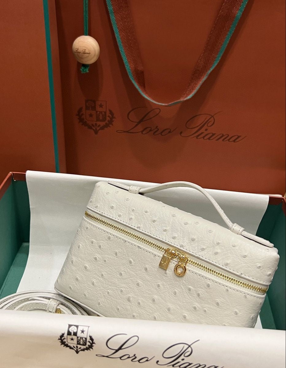 Loro Piana Ostrich Leather with Brand Box