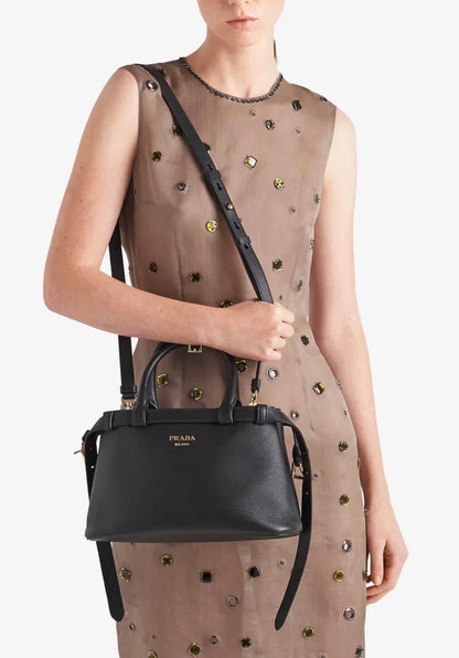 Prada Buckle Small Tote with Brand Box