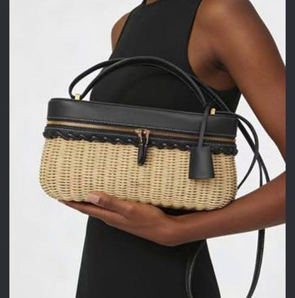 Loro Piana Wicker L27 Extra Pocket Bag with Brand Box