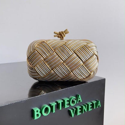 Bottega Veneta Knot Minaudiere Clutch with Brand Box