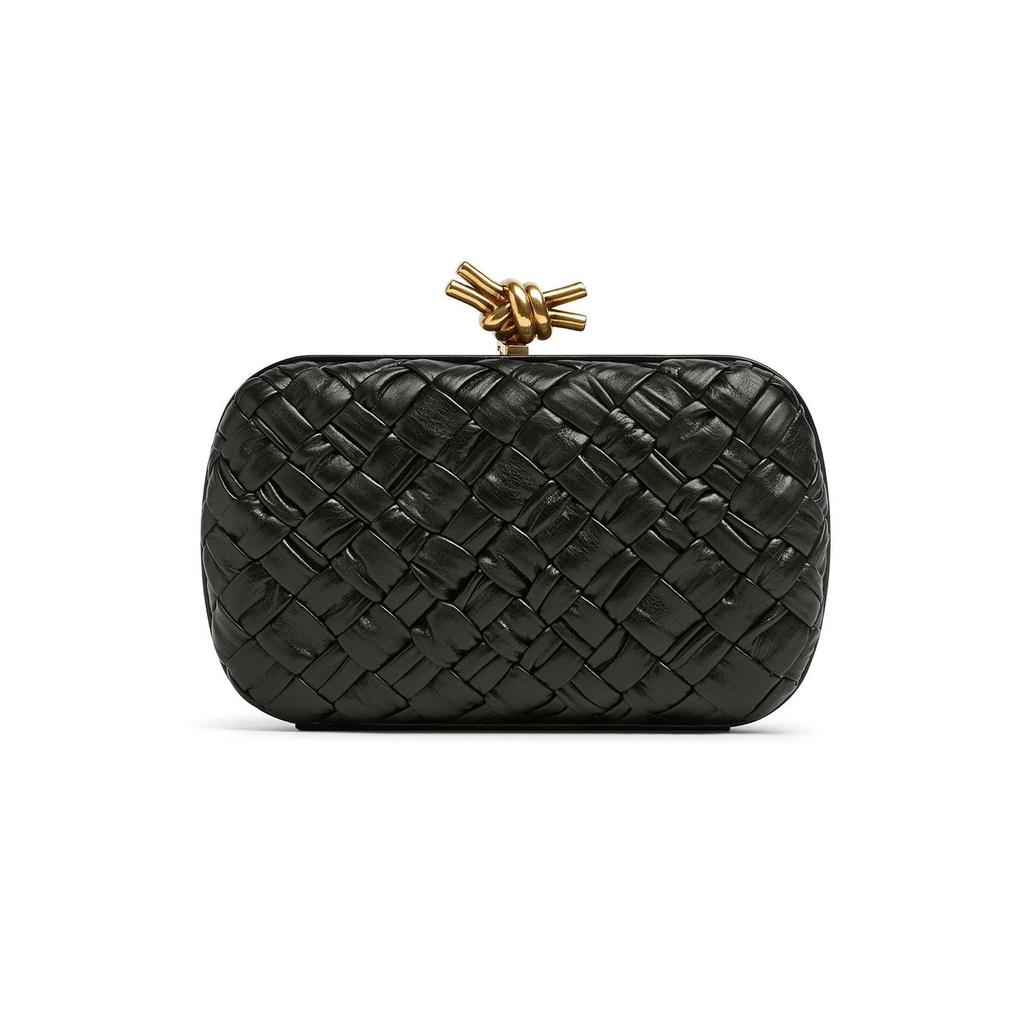 Bottega Veneta Knot Minaudiere Clutch with Brand Box