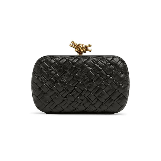 Bottega Veneta Knot Minaudiere Clutch with Brand Box