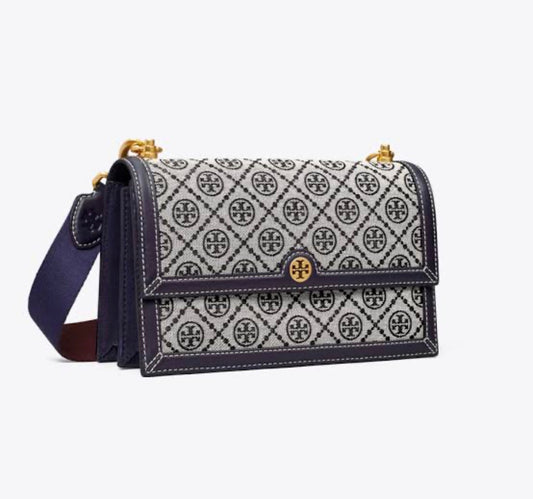 Tory Burch Jacquard T Monogram Bag with Brand Box