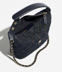 CHANEL Classic Clutch Denim with Complete Packging