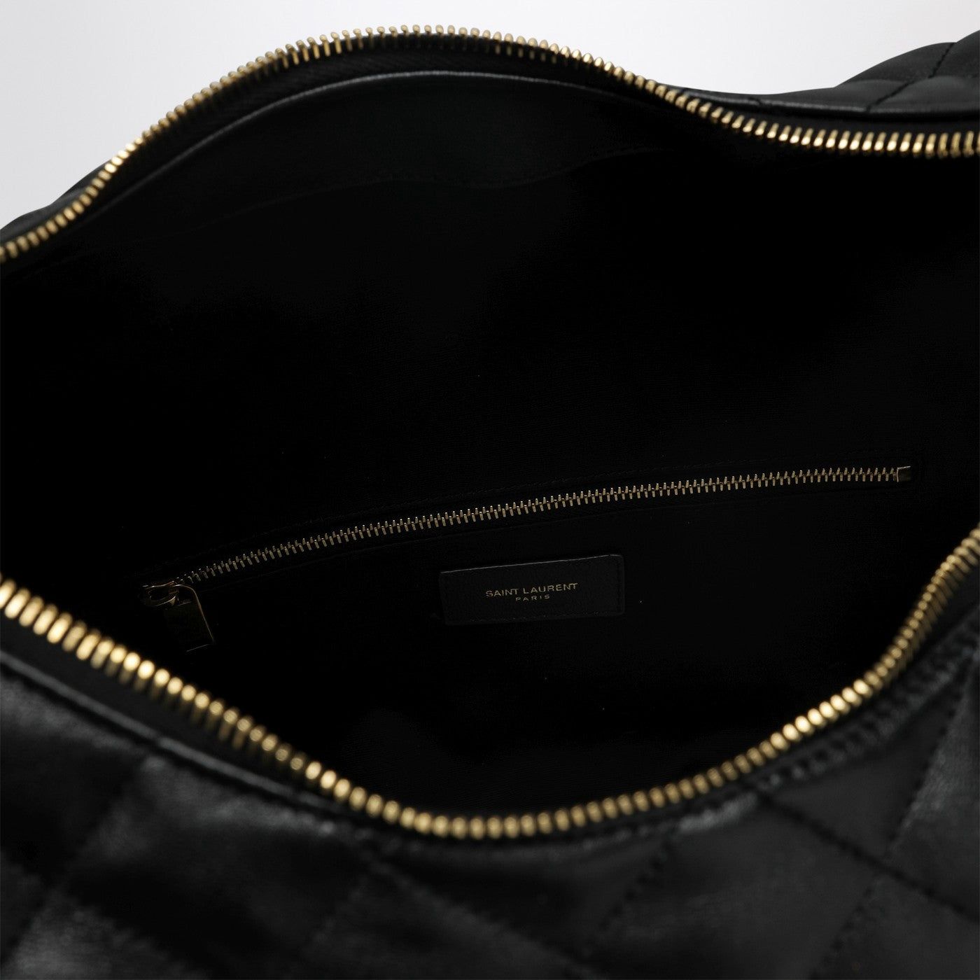 YSL Icare Shoulder Bag in black Quilted Leather