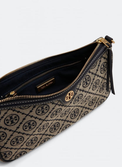 Tory Burch T Monogram Jacquard Studio Shoulder Bag with Brand Box