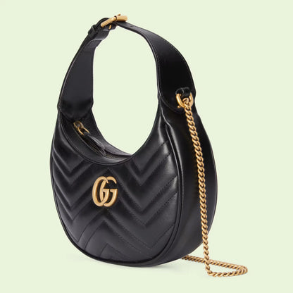 Gucci Marmont Half Moon Dusky Pink with Brand Box- Genuine Leather