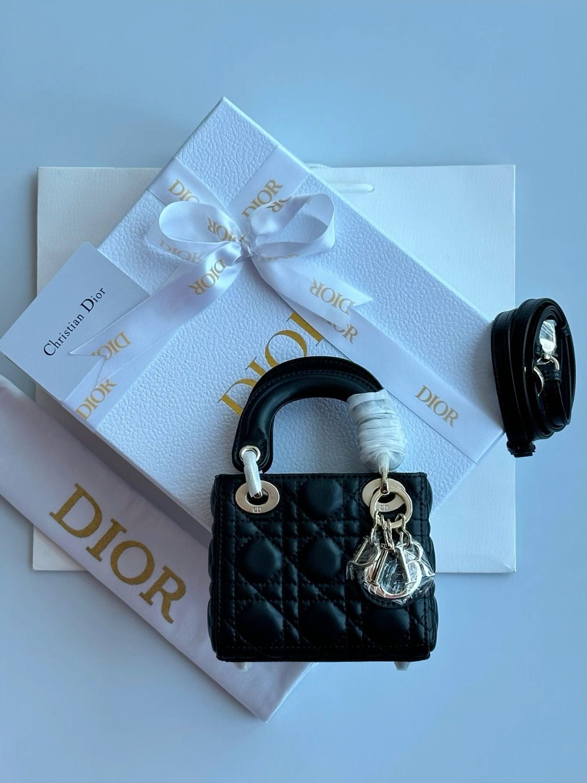 Christian Dior Lady Dior Mini Premium with Box