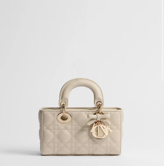 Dior D Joy Mini with Brand Box- Beige