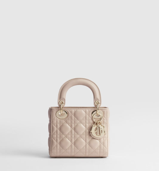 Christian Dior Small Lady Dior with Brand Box- Beige