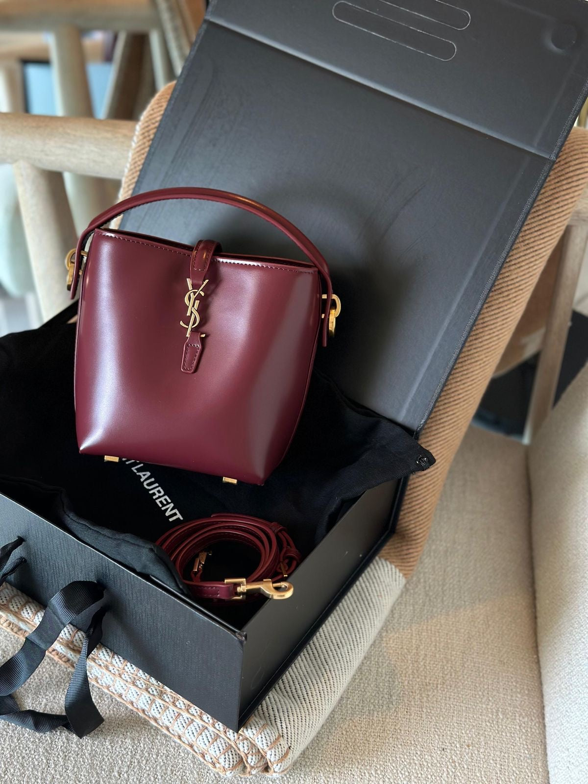 YSL Bucket Bag with Brand Box