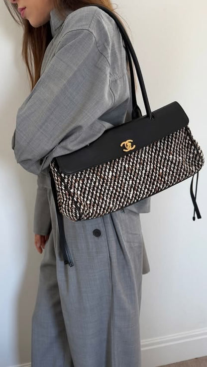 CHANEL Vintage Cerf Small Tote with Brand Box