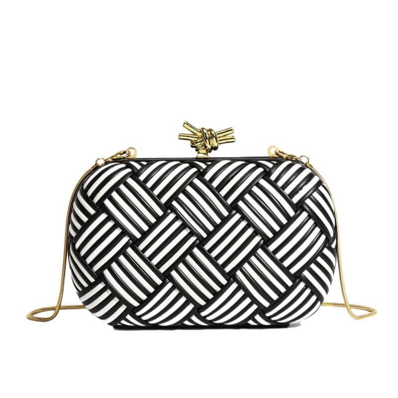Bottega Veneta Knot Minaudiere Clutch with Brand Box