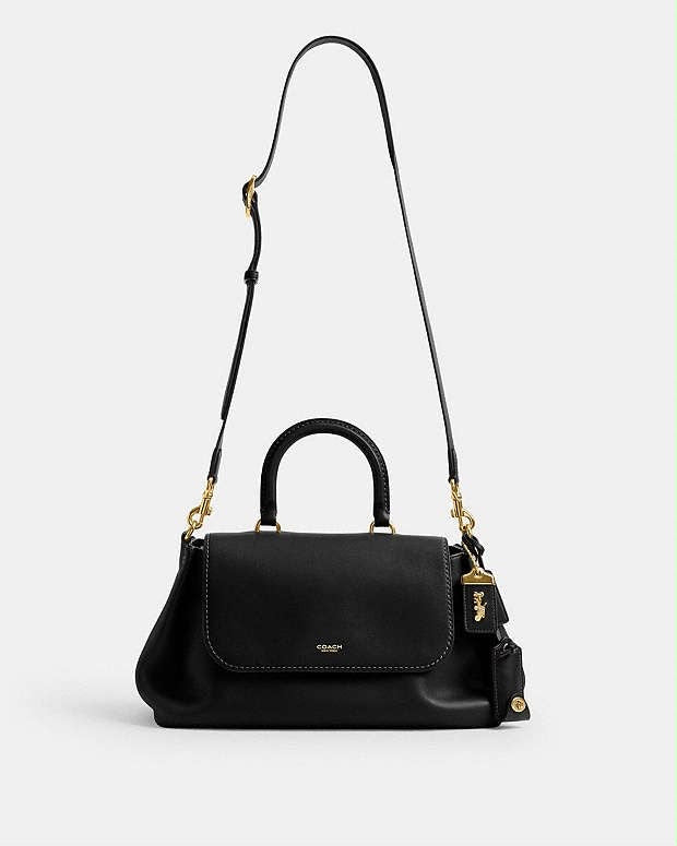 Coach Slouchy Rogue Top Handle Bag with Brand Box - Genuine Leather