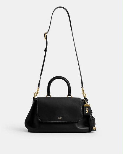 Coach Slouchy Rogue Top Handle Bag with Brand Box - Genuine Leather