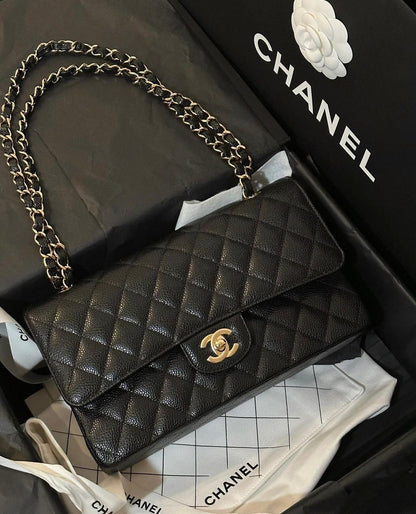 CHANEL Classic Medium with Brand Box- Genuine Leather