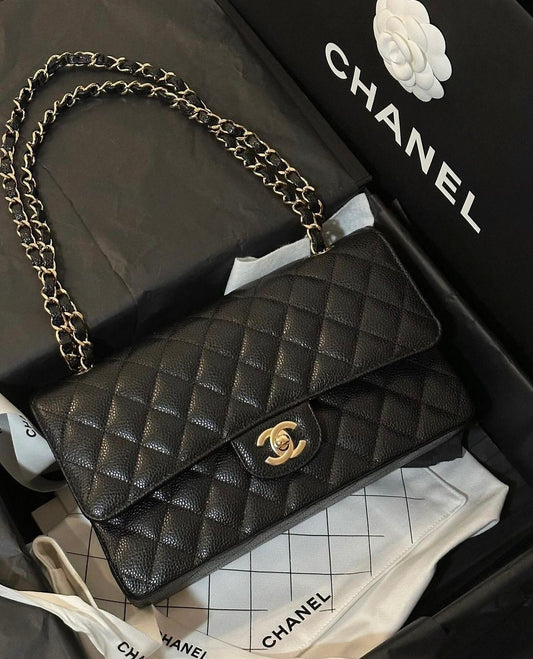 CHANEL Classic Medium with Brand Box- Genuine Leather