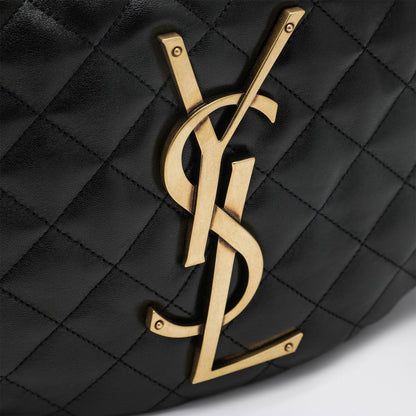 YSL Icare Shoulder Bag in black Quilted Leather