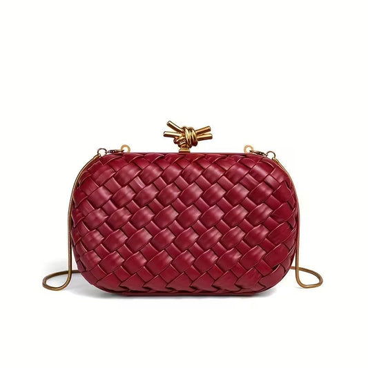 Bottega Veneta Knot Minaudiere Clutch with Brand Box