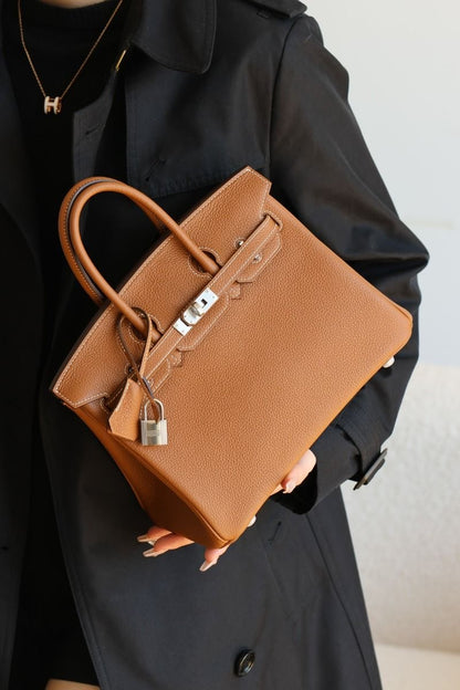 Hermes Birkin 25 with Brand Box- Genuine Leather
