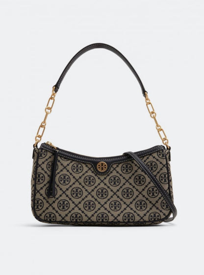 Tory Burch T Monogram Jacquard Studio Shoulder Bag with Brand Box