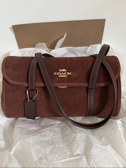 Coach Bridget Shoulder Bag Suede with Brand Box