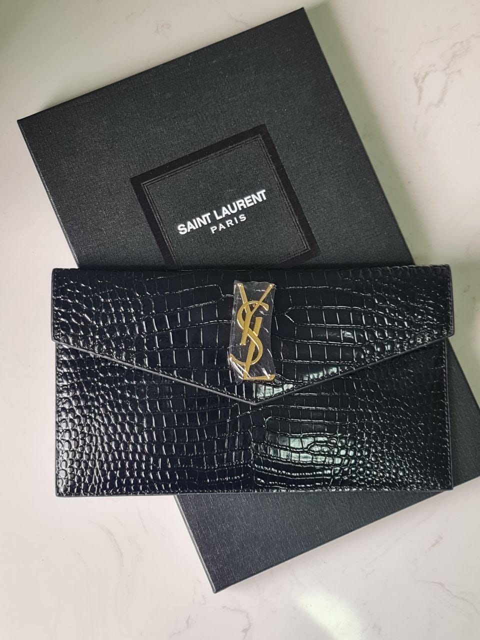 YSL Uptown Pouch with Brand Box