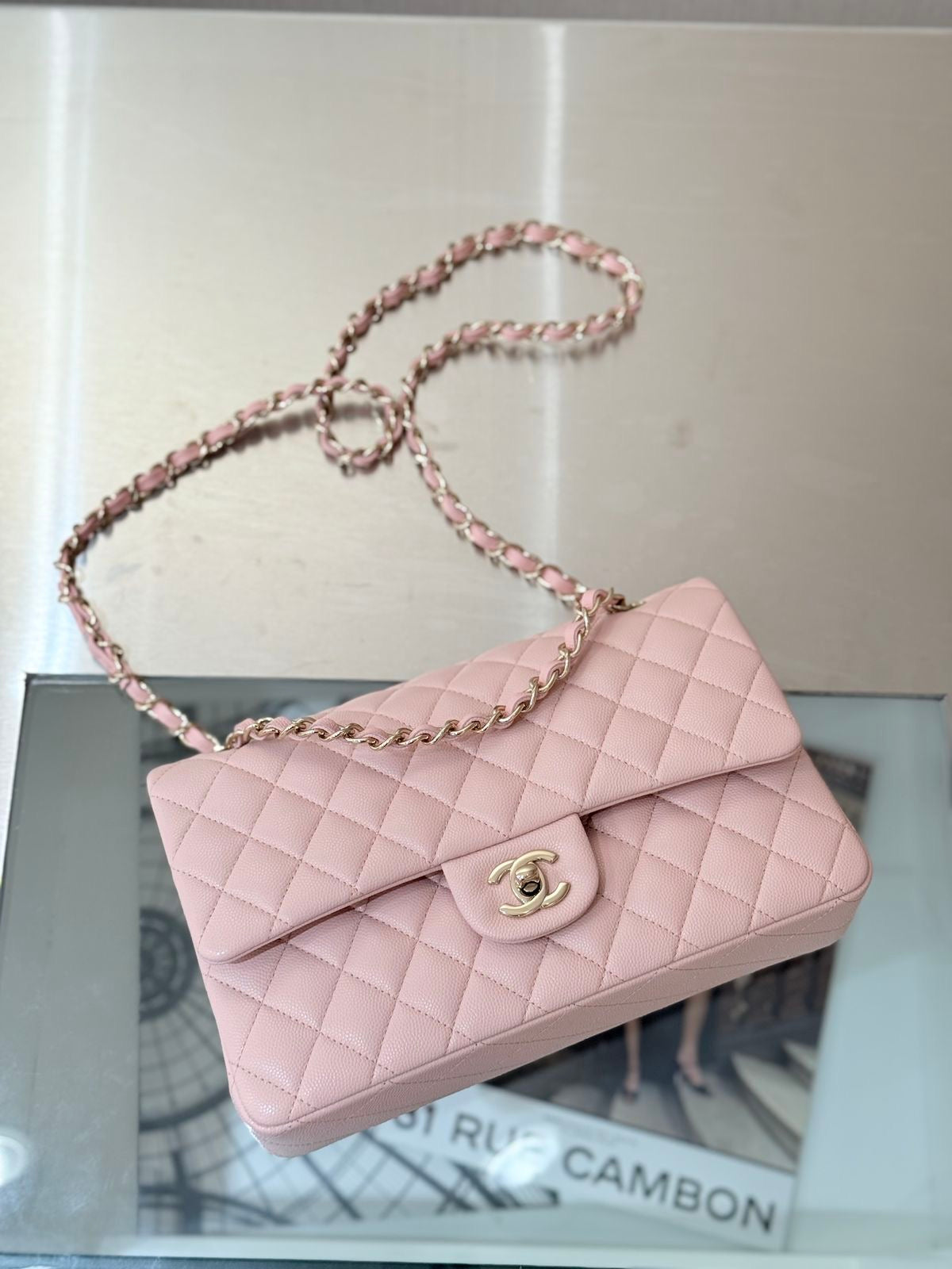 CHANEL Classic Medium with Brand Box-Genuine Leather