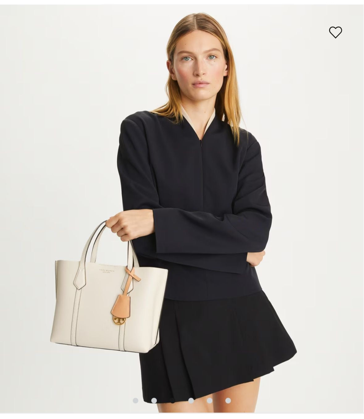 Tory Burch Perry Small Tote with Brand Box- Genuine Leather