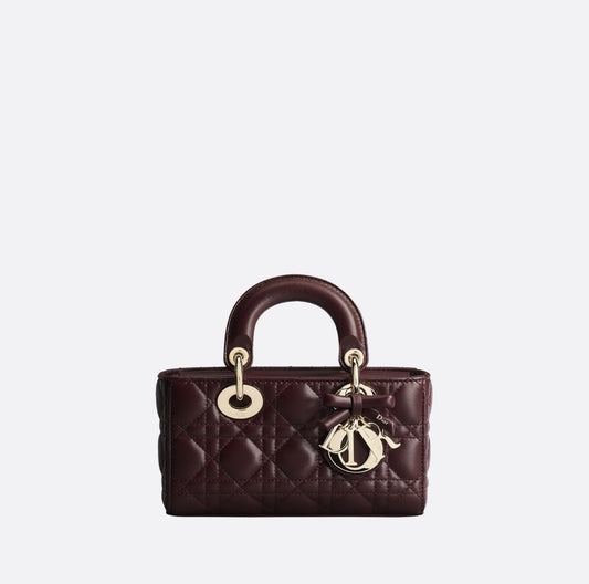 Dior D Joy Mini  with Brand Box- Burgundy