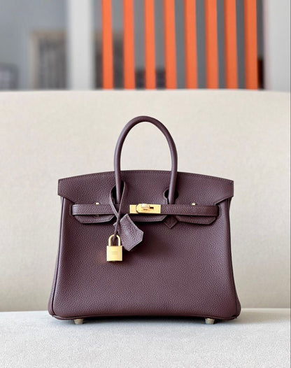 Hermes Birkin 25 with Brand Box- Genuine Leather