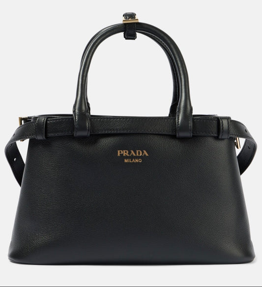 Prada Buckle Small Tote with Brand Box
