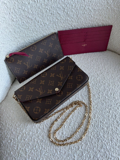 LV Felice Pochette with Brand Box