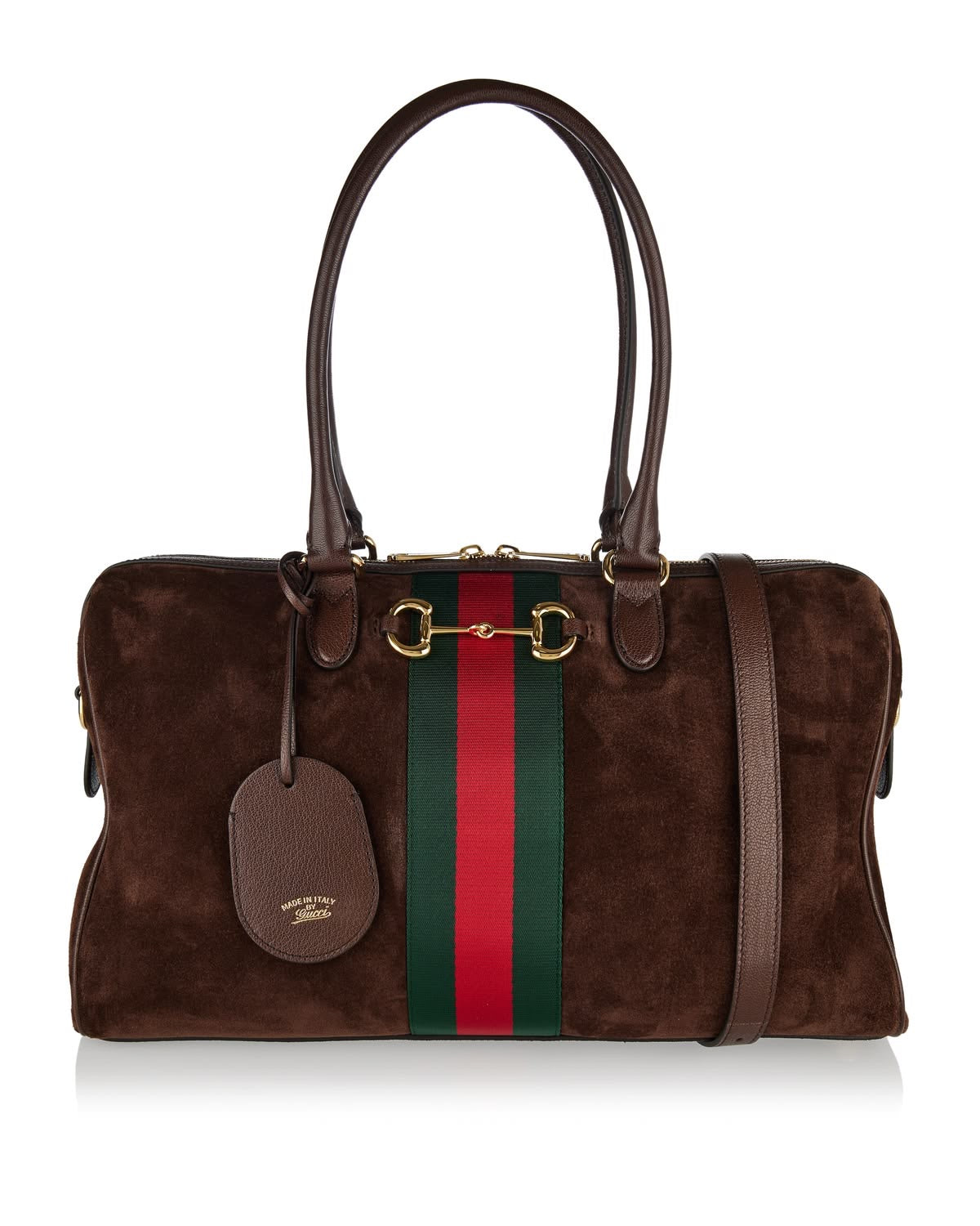 Gucci Borsetto Boston Suede Bag with Brand Box
