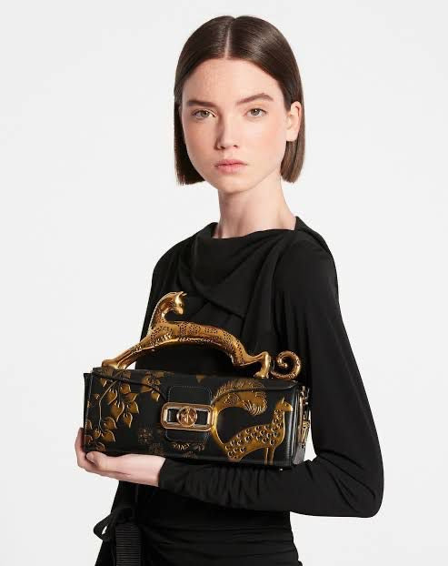 Lanvin Rateau Pencil Cat leather Bag